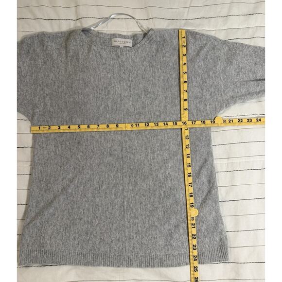 Bianco & Blu | Wool Cashmere Silk Italian Made Sweater Women’s Gray - sz Large - Picture 6 of 6